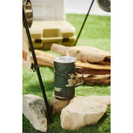 CORKCICLE 三層真空咖啡杯 650ML-綠迷彩