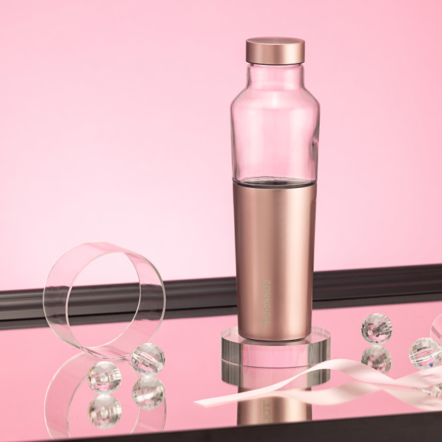 CORKCICLE 玻璃易口瓶 600ML-玫瑰金