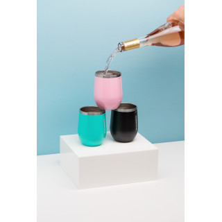 CORKCICLE 三層真空啜飲杯 355ml-玫瑰石英粉