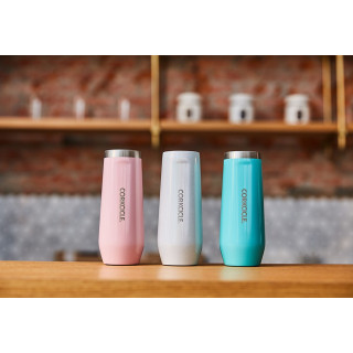 CORKCICLE 三層真空香檳杯 200ml-玫瑰石英粉