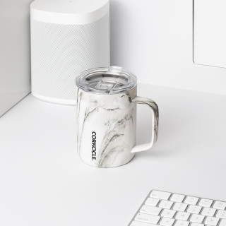 CORKCICLE 三層真空咖啡杯 475ml-大理石紋