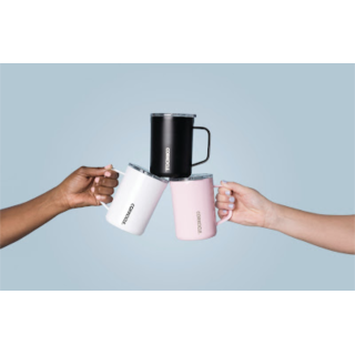 CORKCICLE 三層真空咖啡杯 475ml-玫瑰石英粉